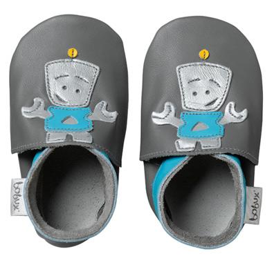 Soft Sole Shoe (Grey Robot) - click to enlarge Soft Sole Shoe (Grey Robot)